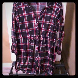 Derek Heart plus Flannel Dress Size 2x